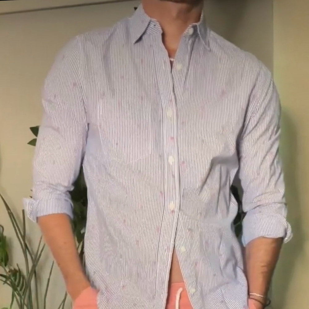 Aeropostale | Palm Trees Button down Shirt (Small) - Picture 3 of 10